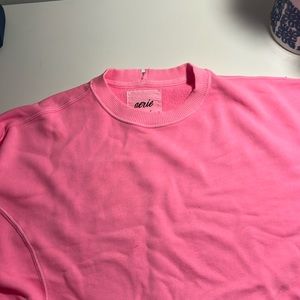 Aerie oversized hot pink crewneck